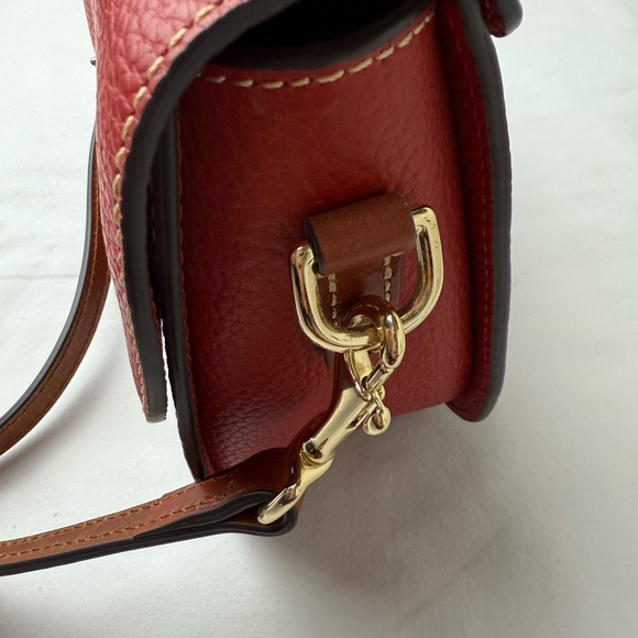 Dooney & Bourke Red Leather Crossbody Bag - Picture 3 of 9